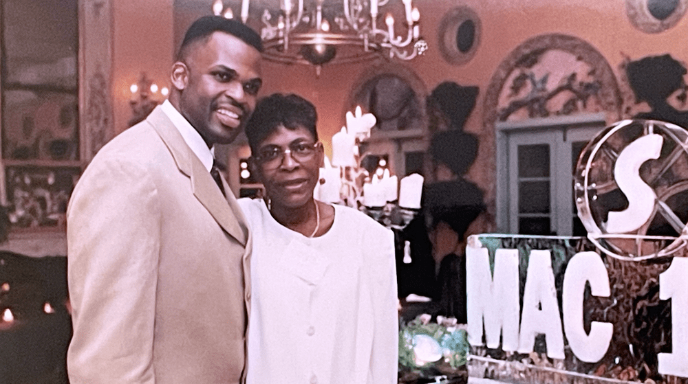 Nate McMillan and his mother, Jeannette Tyson McMillan