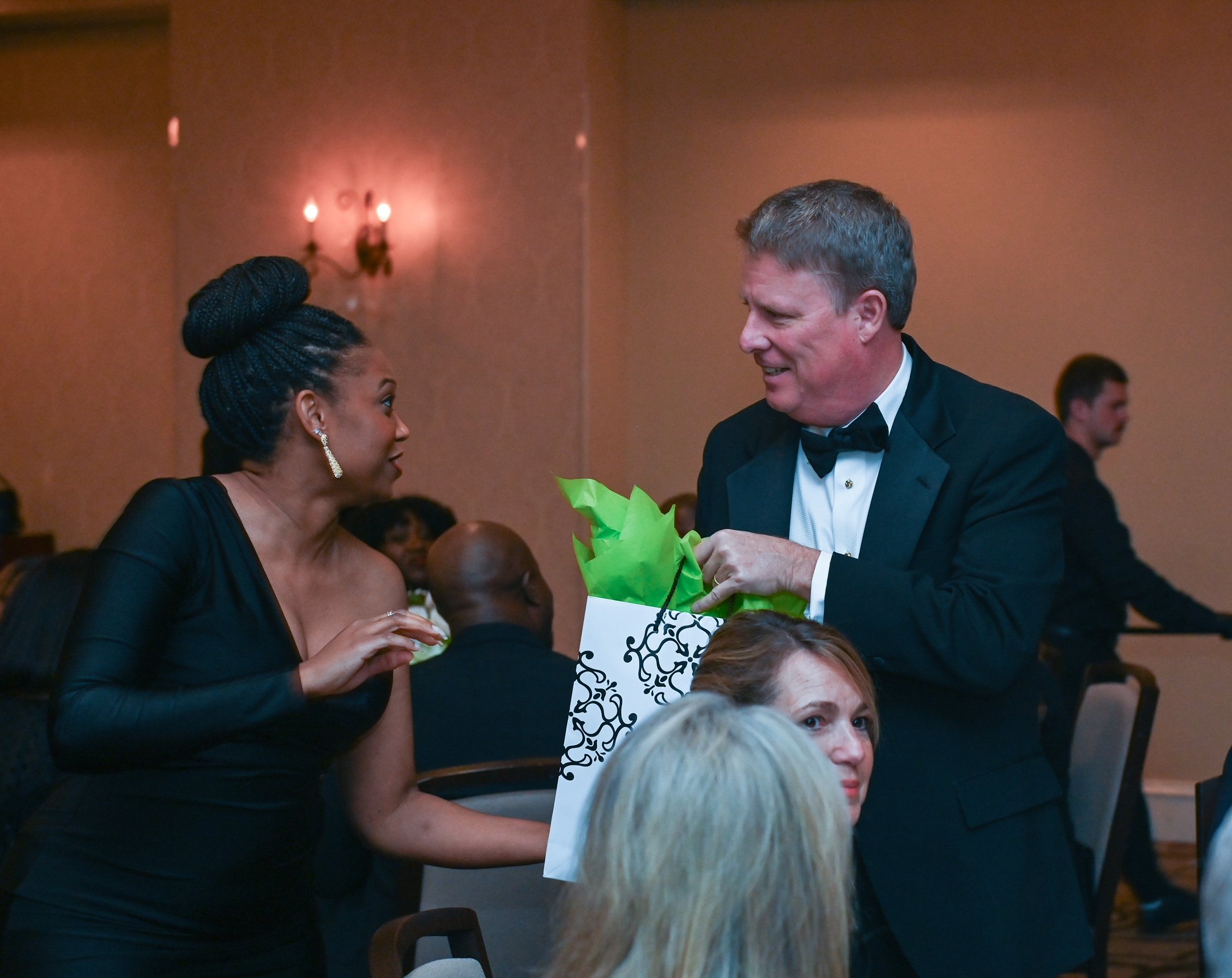 A moment from the Evening for the Future fundraising gala