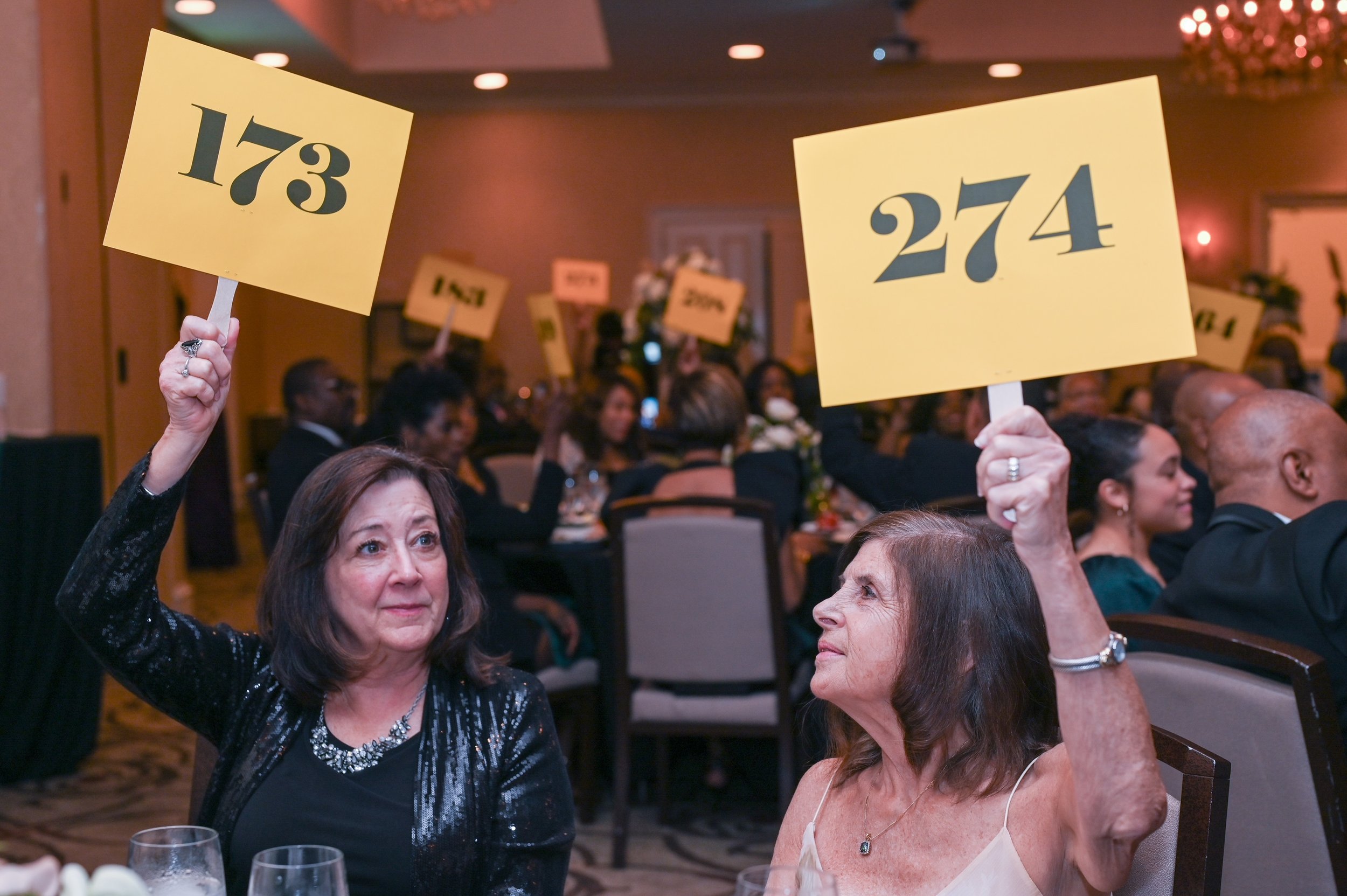 A moment from the Evening for the Future fundraising gala