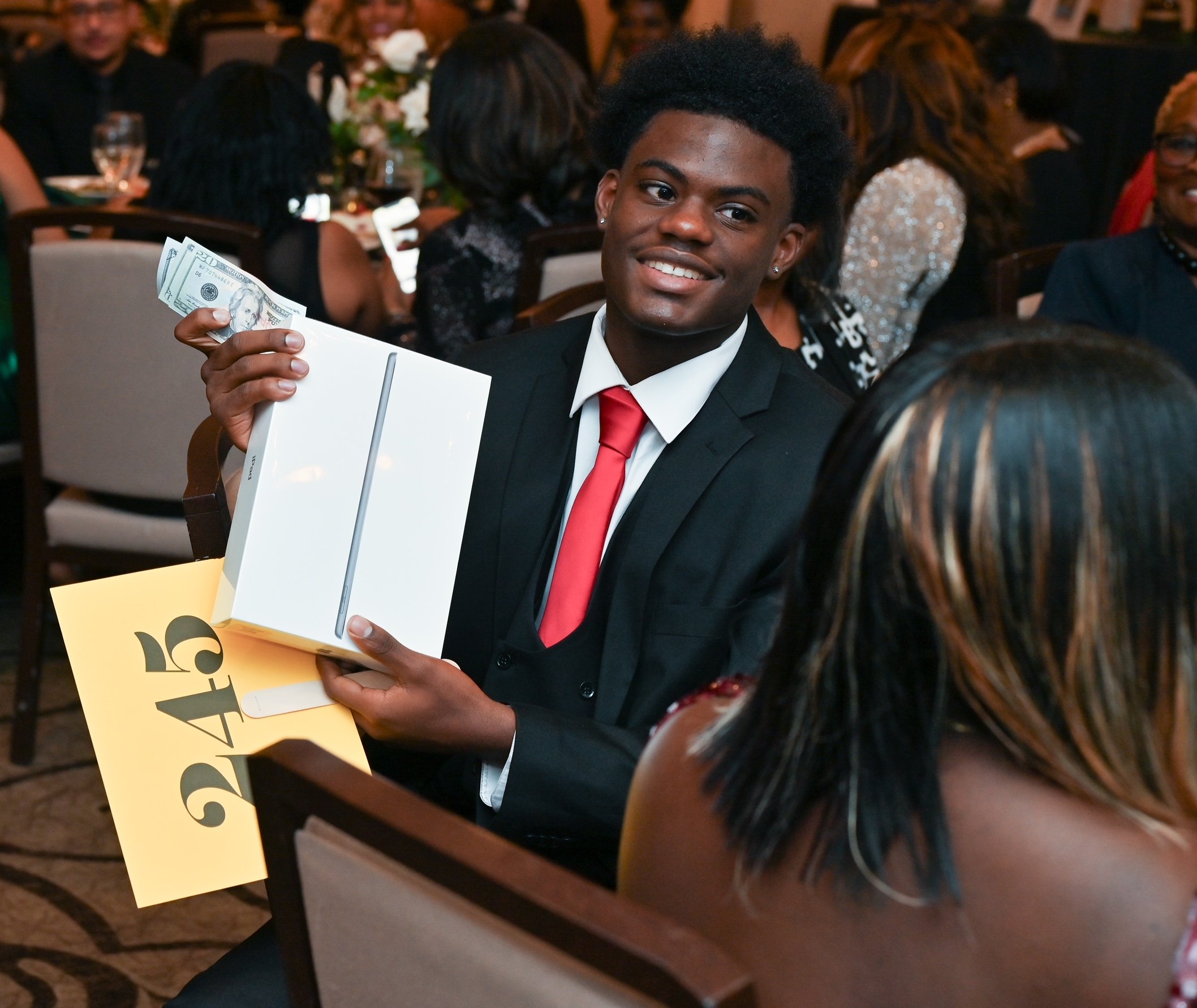 A moment from the Evening for the Future fundraising gala
