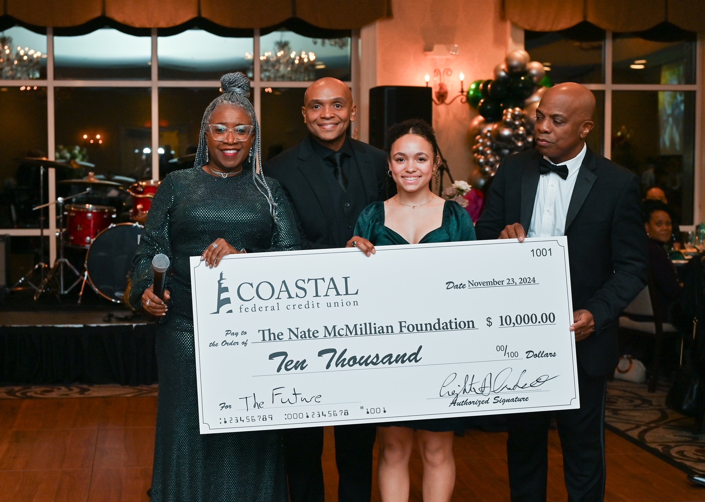 A moment from the Evening for the Future fundraising gala