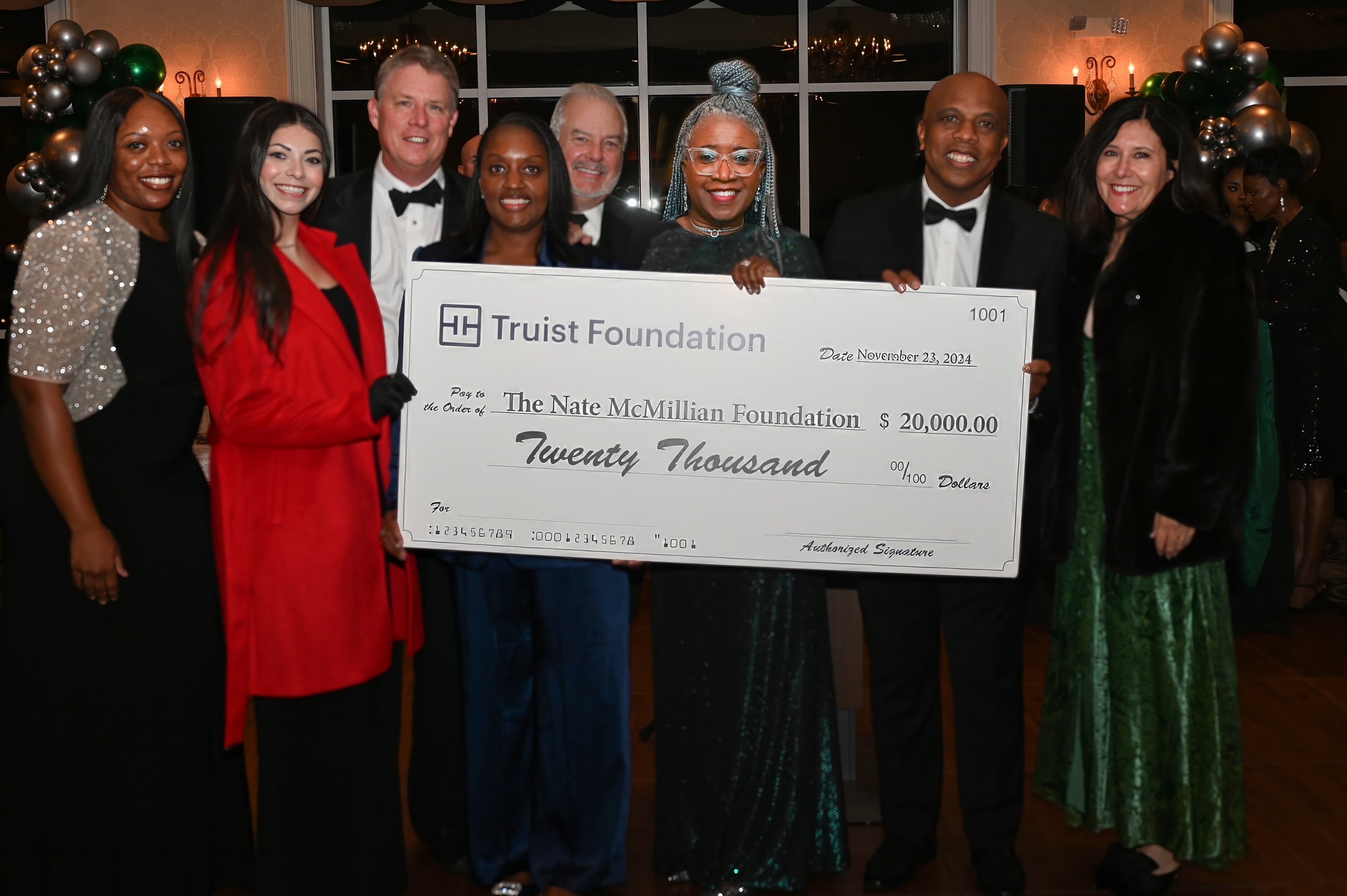 A moment from the Evening for the Future fundraising gala