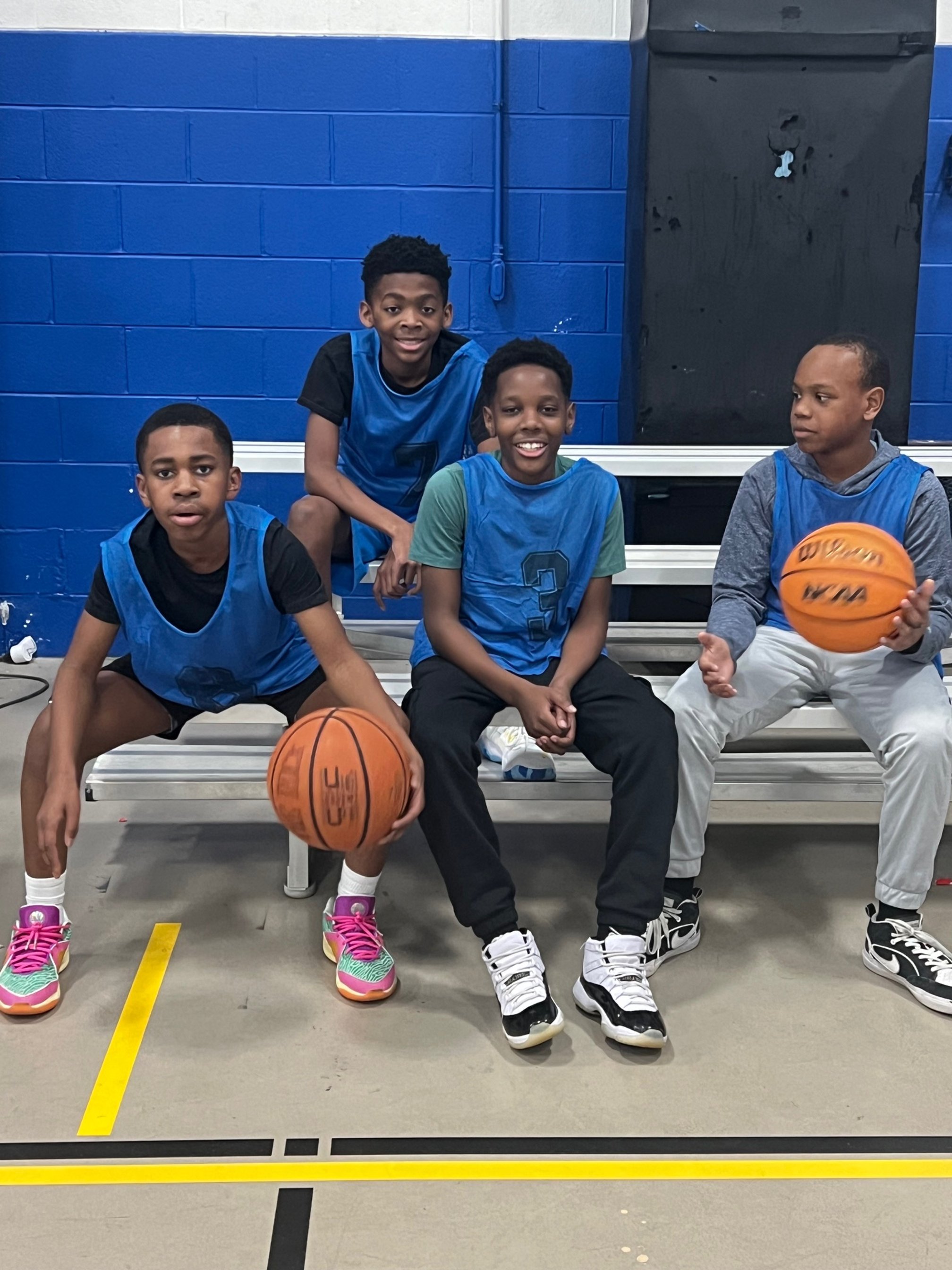 A moment from the Nate McMillan Mentoring Camp