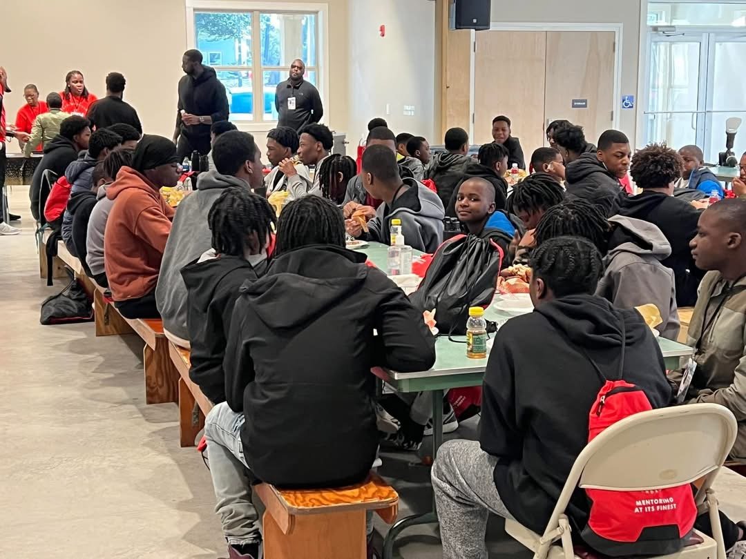 A moment from the Nate McMillan Mentoring Camp
